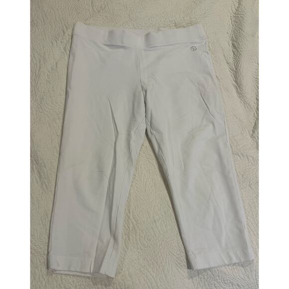 Christine Alexander Solid White Capris Sz. XXL - Picture 2 of 6